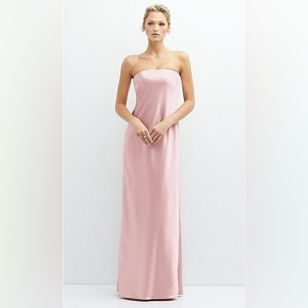 Strapless Pink Evening Dress
